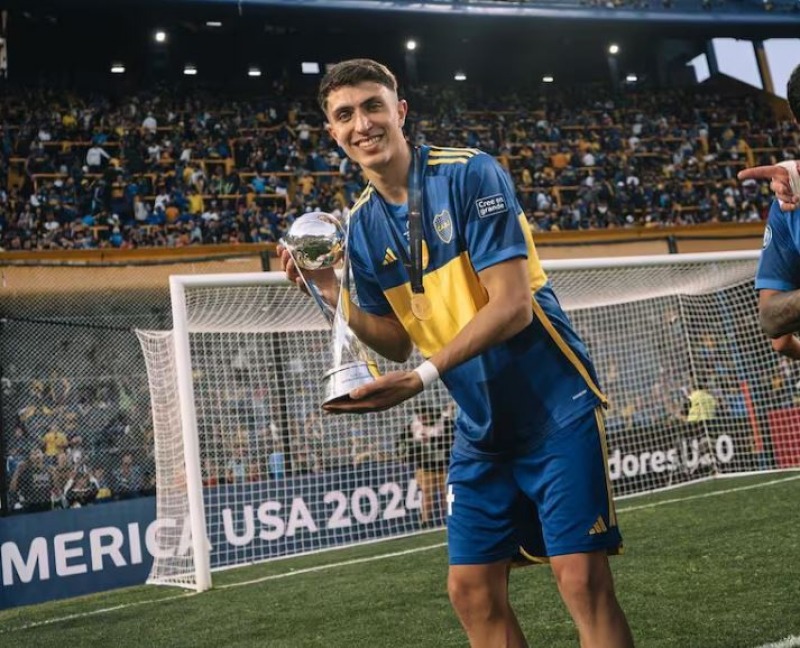 Mateo Menda, muy cerca de su debut en la Primera de Boca